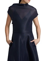 The Genevieve Draped Cocktail Dress