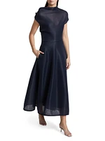 The Genevieve Draped Cocktail Dress