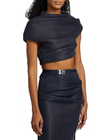 Helene Draped Crop Top