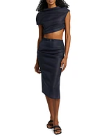 Helene Draped Crop Top