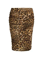 Deana Ruched Mesh Skirt