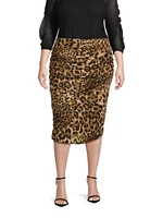 Deana Ruched Mesh Skirt