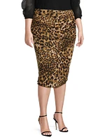 Deana Ruched Mesh Skirt