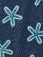 Starfish Embroidered Miniskirt