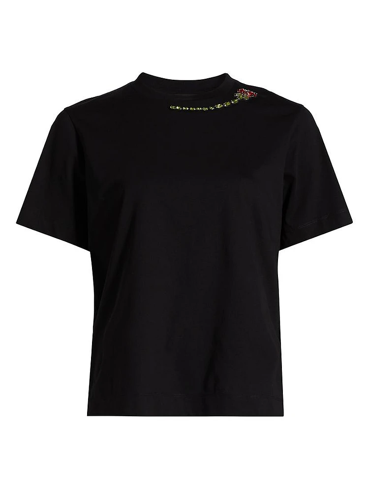 Floral Embellished Boy T-Shirt