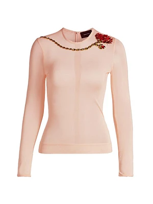 Sheer Fitted Ballet Mesh Top