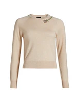 Floral Embellished Sweater