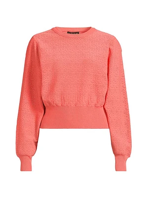 The Triton Perforated Crewneck Sweater