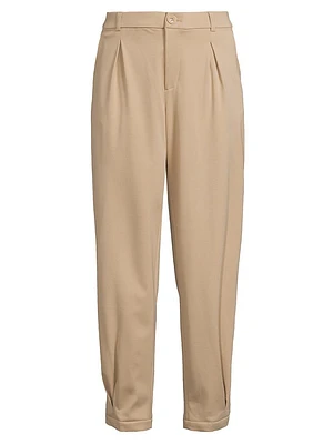The San Marco Pleat-Front Ankle Pants