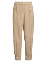 The San Marco Pleat-Front Ankle Pants