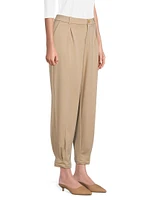 The San Marco Pleat-Front Ankle Pants