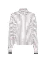 Striped Cotton Twill Shirt