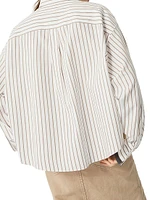 Striped Cotton Twill Shirt