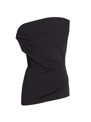 Cotton Asymmetric Off-The-Shoulder Top