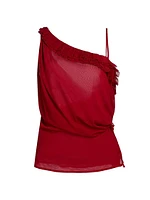 Ciska Silk Asymmetrical Top
