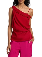 Ciska Silk Asymmetrical Top