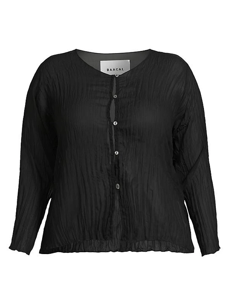 Maya Pleated Cardigan
