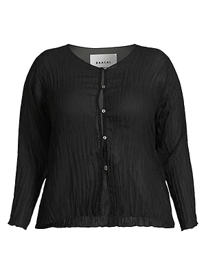 Maya Pleated Cardigan