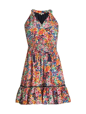 Emma Painted Petals Minidress