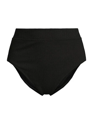 High-Leg High-Rise Bikini Bottoms