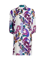 Fatima Paisley Button-Front Shirt
