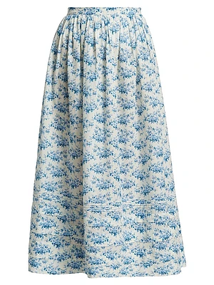 Marcie Cotton Midi-Skirt