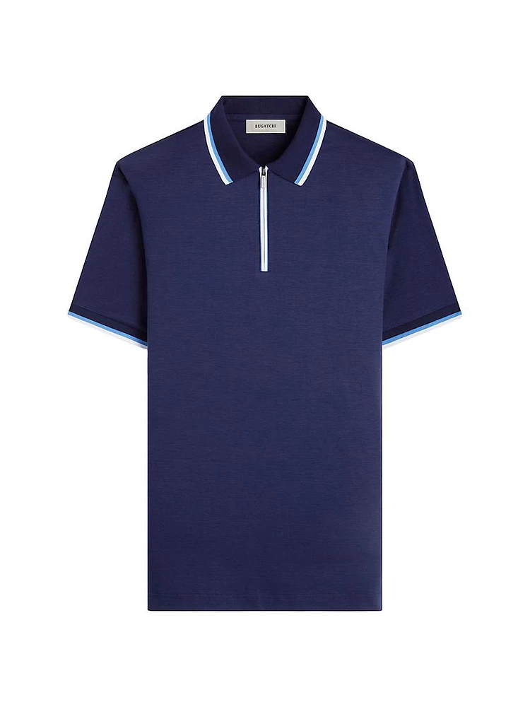 Quarter-Zip Polo Shirt