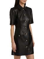 Paige Leather Minidress