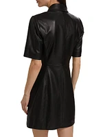 Paige Leather Minidress