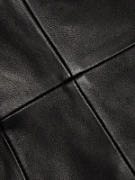 Paige Leather Minidress