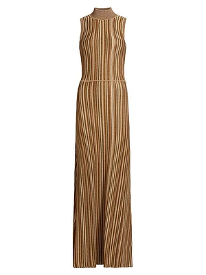 Anna Striped Knit Maxi Dress