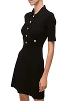 Lauper Rib-Knit Sweaterdress
