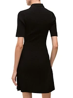 Lauper Rib-Knit Sweaterdress