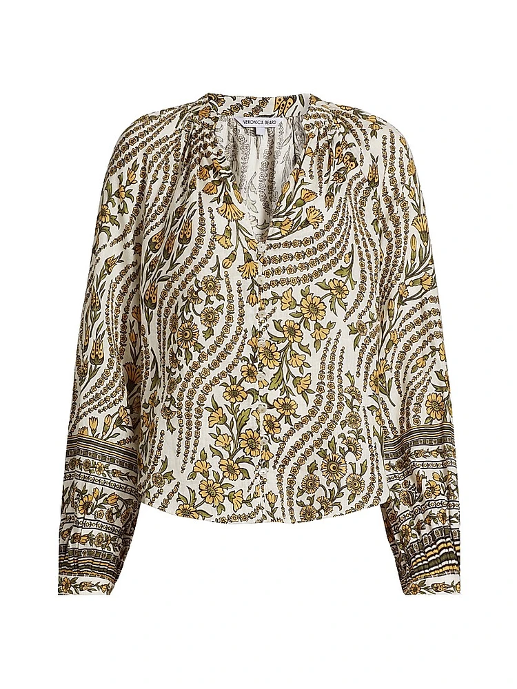 Ailani Linen Button-Up Top
