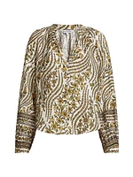 Ailani Linen Button-Up Top