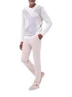 Cotton-Blend Crewneck Sweater
