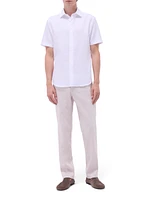 Orson Woven Cotton Shaped Button-Front Shirt