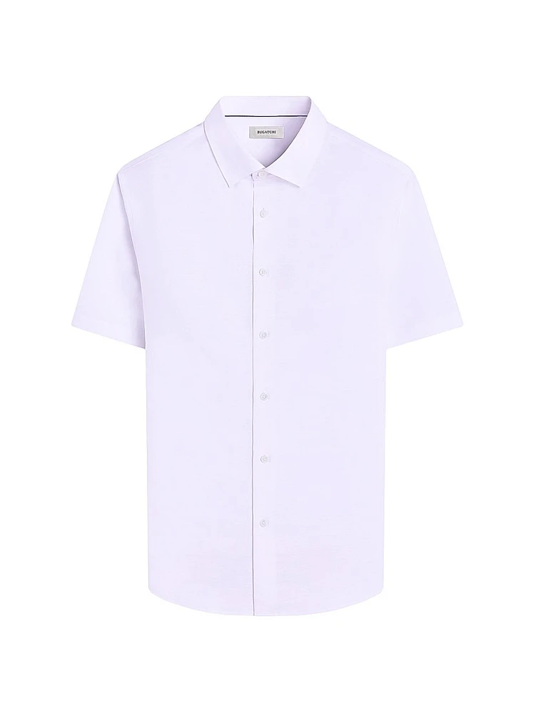 Orson Woven Cotton Shaped Button-Front Shirt