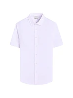 Orson Woven Cotton Shaped Button-Front Shirt