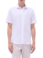 Orson Woven Cotton Shaped Button-Front Shirt