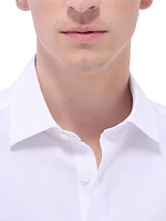 Orson Woven Cotton Shaped Button-Front Shirt