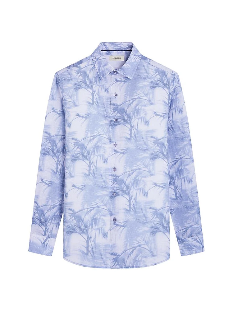 Julian Palm Linen Shirt