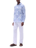 Julian Palm Linen Shirt