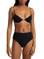 Self-Tie Demi Bikini Top