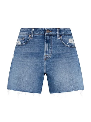 Monroe Distressed Jean Shorts
