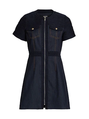 Layla Braided Tweed Minidress