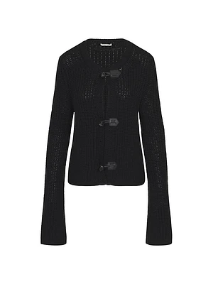 Novelty Wool Toggle Cardigan