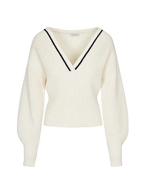 Novelty Victorian Sleeve Wool Sweater
