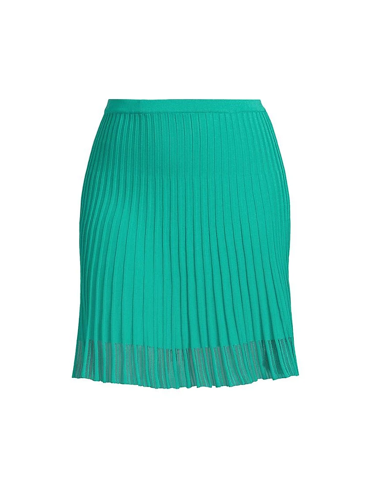 Plus Pleated A-Line Midi-Skirt