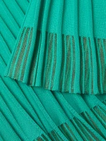 Plus Pleated A-Line Midi-Skirt